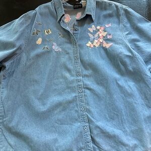 Grannycore Club Z Denim 3X Button Down